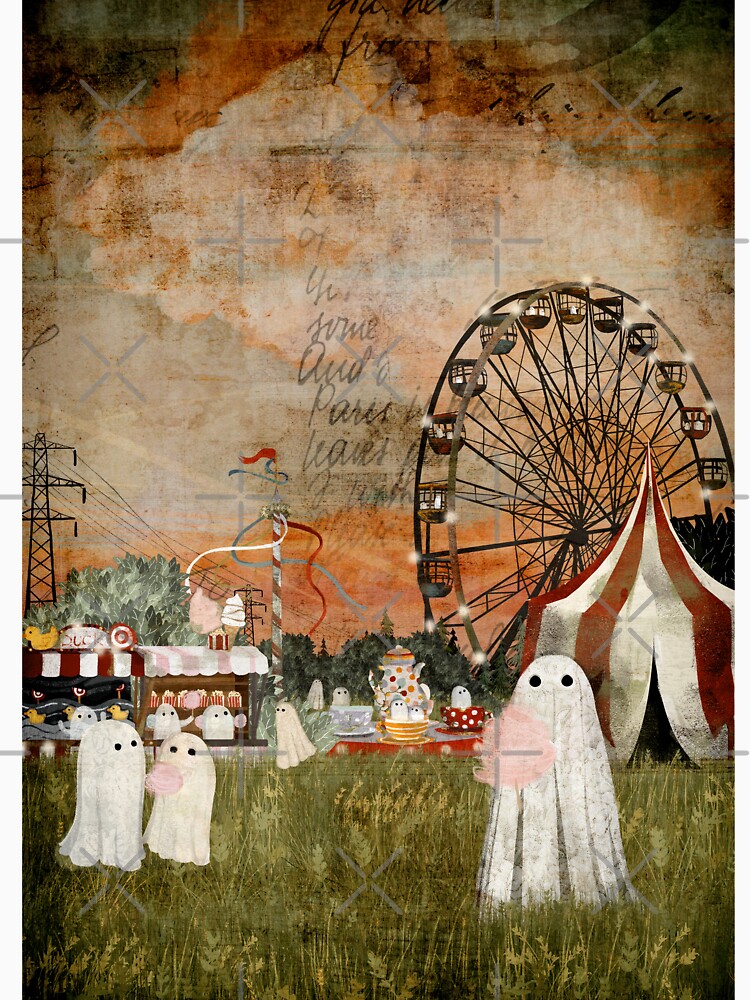 Thumbnail 7 of 7, Classic T-Shirt, Ghost Fairground designed and sold by katherineblower.
