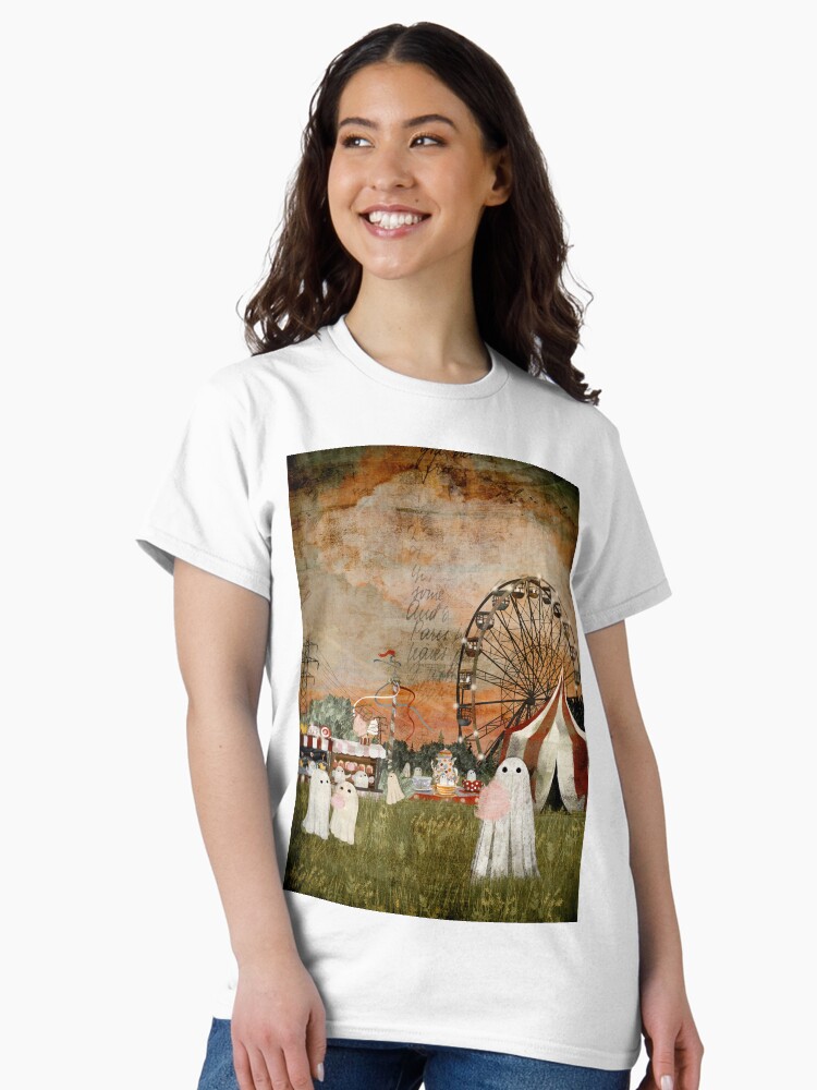 Thumbnail 1 of 7, Classic T-Shirt, Ghost Fairground designed and sold by katherineblower.