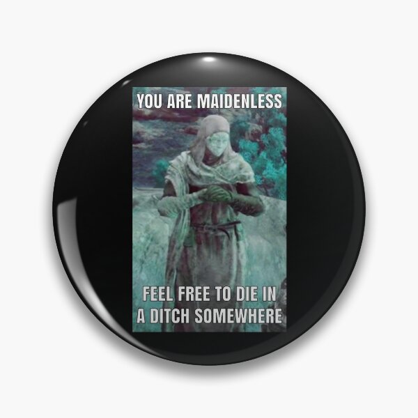 Item preview, No Maidens Elder Ring Funny Meme 2 Sticker designed and sold by EricaGarcasia.