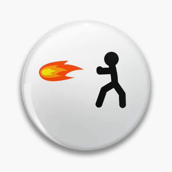 Item preview, Stickman fireball attack designed and sold by Twonumbernines.