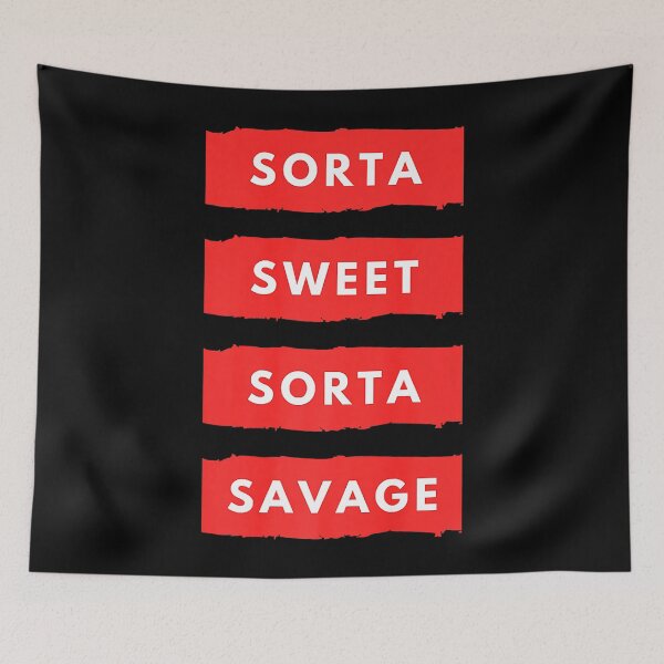 Item preview, Sorta Sweet Sorta Savage Slogan Hip Hop Urban Streetwear Premium designed and sold by EricaGarcasia.