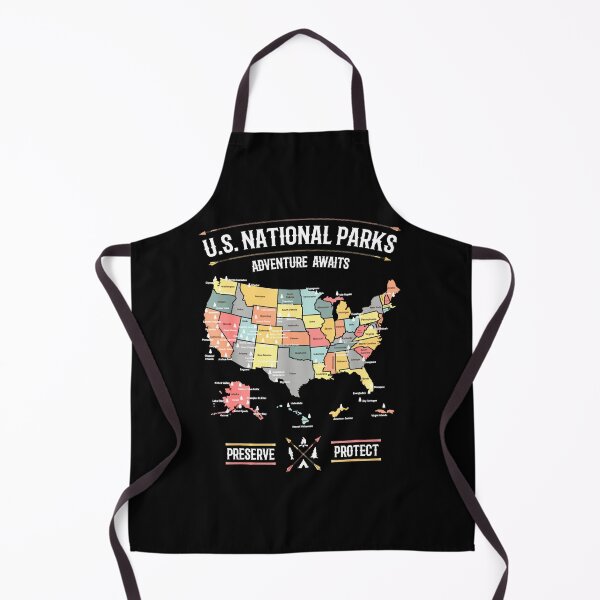 Item preview, US National Parks Map Preserve Hiking Camping designed and sold by EricaGarcasia.