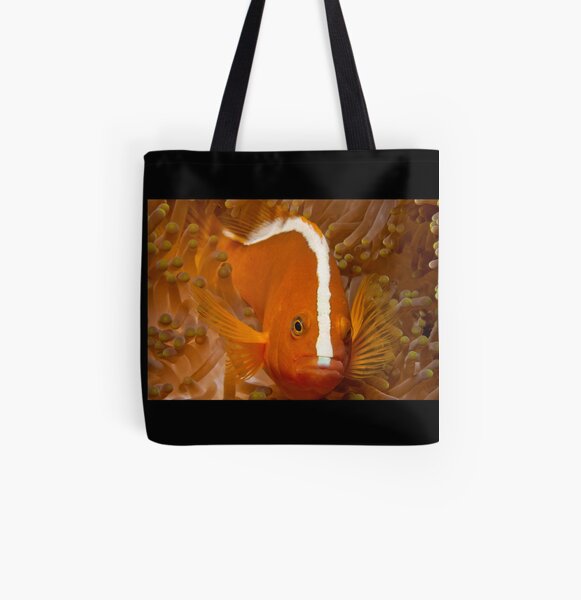 Orange Anemonefish, North Sulawesi, Indonesia All Over Print Tote Bag