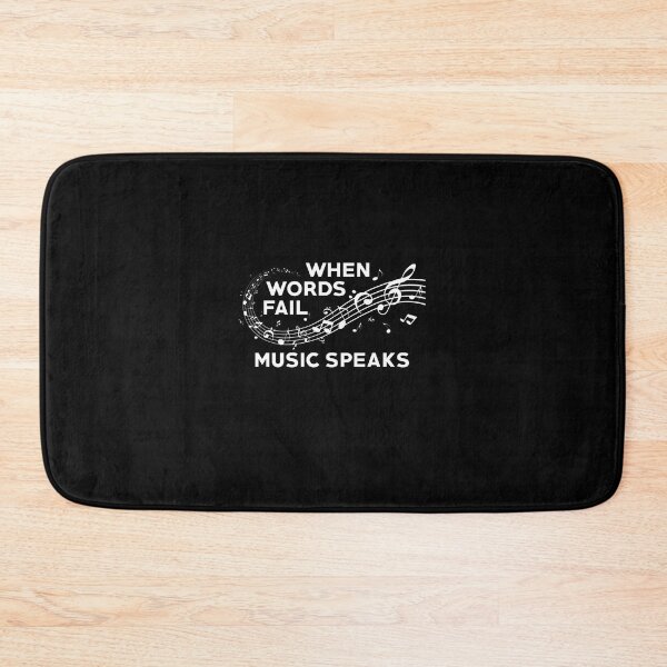 Item preview, When Words Fail Music Speak Graphic Teacher Music Notes designed and sold by LegOlenve.