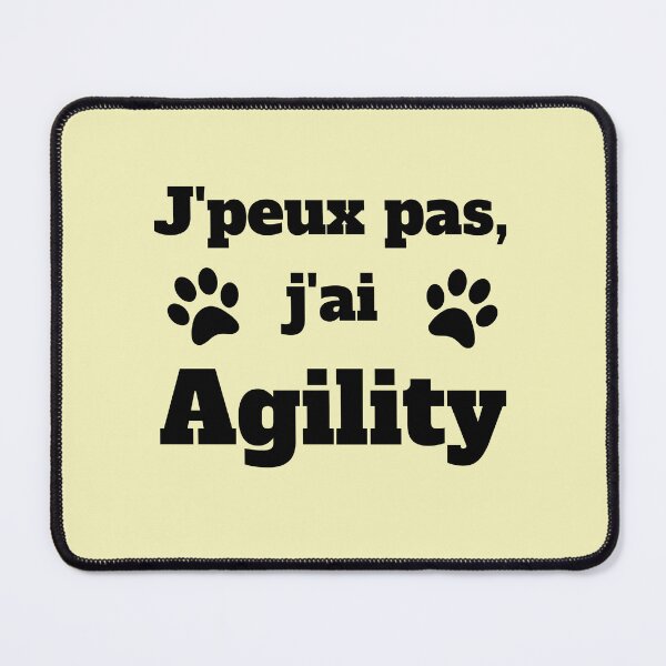 Item preview, Text i can't i have agility in black designed and sold by PausePapote.