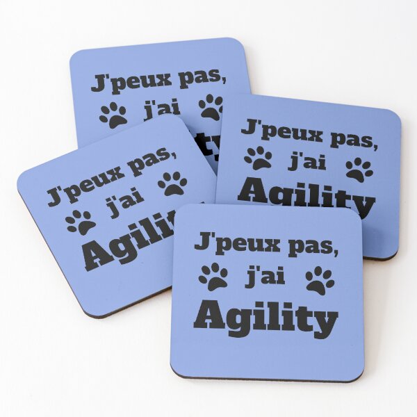Item preview, Text i can't i have agility in black designed and sold by PausePapote.
