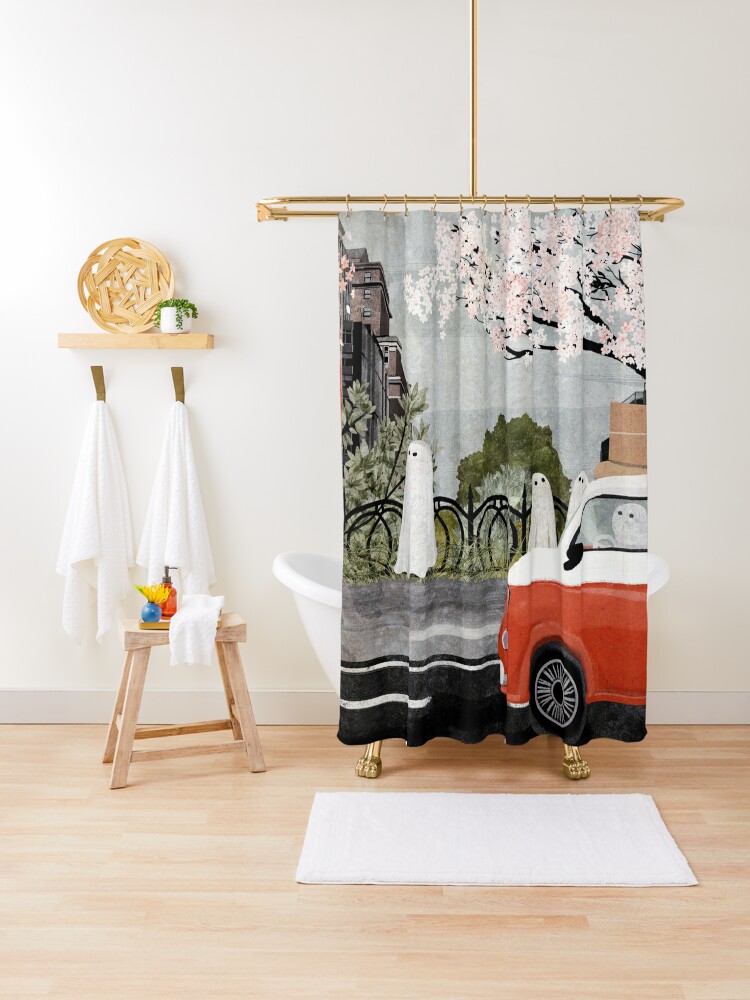 Shower Curtain, moving again... designed and sold by katherineblower