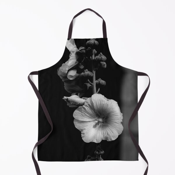 Item preview, Closeup of a Hollyhock in black and white designed and sold by FotoMahieu.