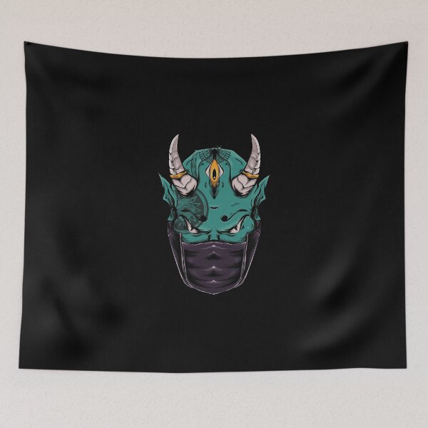 Item preview,  Oni Ninja Dark Mask Horns Third Eye Warrior designed and sold by BakaOutfit.