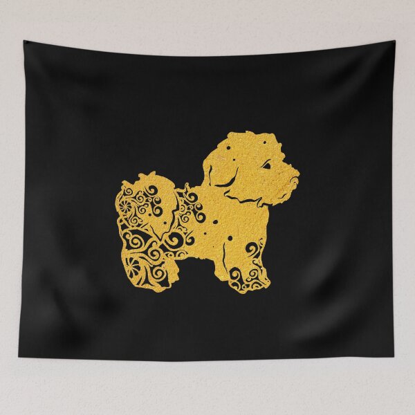 Item preview, Bichon Hound Dog Papercut Mandala Art designed and sold by hign.