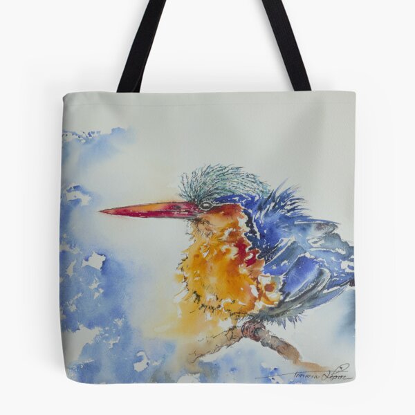 Item preview, malachite kingfisher designed and sold by TamrynPohlArt.