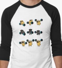 OLYMPIC LIFTING PUGS Men's Baseball ¾ T-Shirt