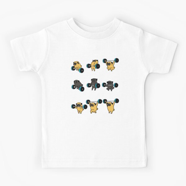 PUGS DE LEVANTAMIENTO OLÍMPICOS Camiseta para niños