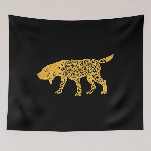 Item preview, Bloodhound Hound Dog Papercut Mandala Art designed and sold by hign.