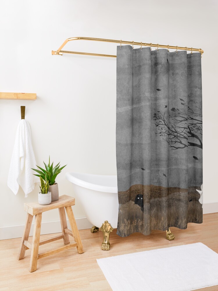 Alternate view of Windy Moor Shower Curtain