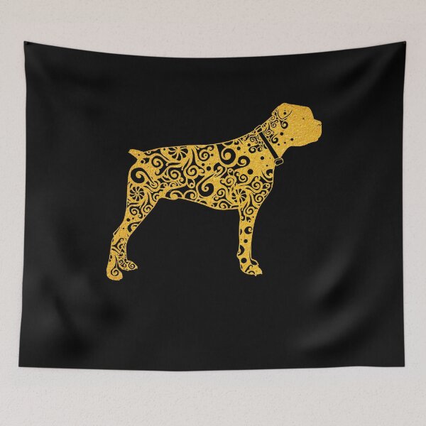Item preview, Boxer Dog Dog Papercut Mandala Art designed and sold by hign.