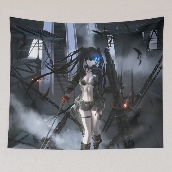 Item preview, Black Rock Shooter Black Rock Shooter Artistic Drawing designed and sold by KarinaTaisha.