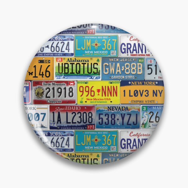 Item preview, US car registration plates designed and sold by EvieWoj.