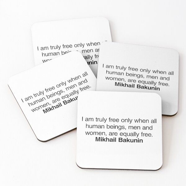 Item preview, Mikhail Bakunin Communist Quote. Best Gift for a Mikhail Bakunin's Socialist Fan (Communism quotes). designed and sold by margaretgiles.