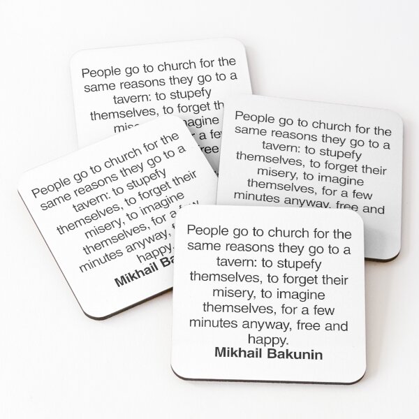 Item preview, Mikhail Bakunin Communist Quote. Best Gift for a Mikhail Bakunin's Socialist Fan (Communism quotes). designed and sold by margaretgiles.