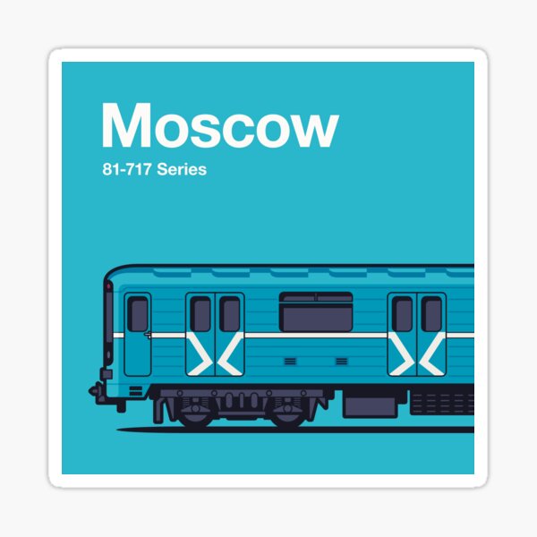 World Train Side Moscow 81-717 Sticker