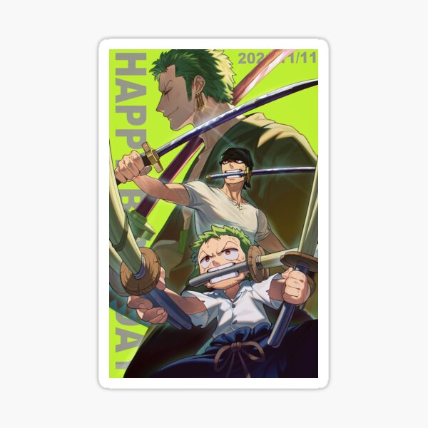 Zoro One Piece Sticker For Sale By Kurama Store Redbubble Zoro One Piece Sticker For Sale By Kurama Store Redbubble