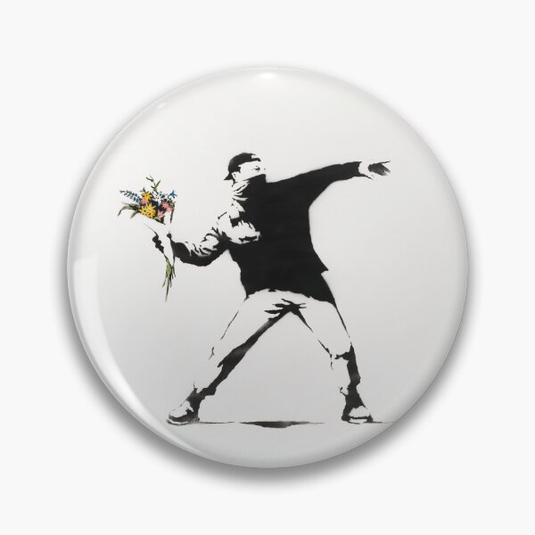 Item preview, Flower Thrower Banksy designed and sold by Teecha.