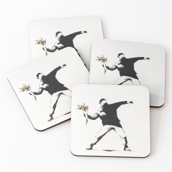 Item preview, Flower Thrower Banksy designed and sold by Teecha.
