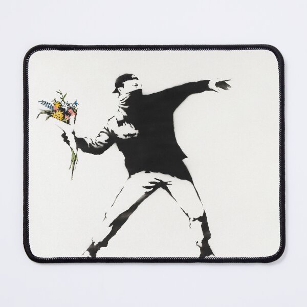 Item preview, Flower Thrower Banksy designed and sold by Teecha.