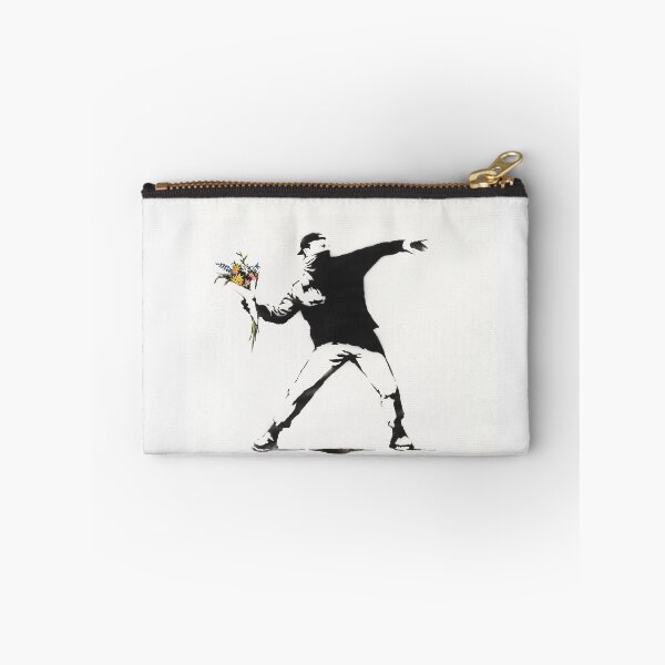 Aperçu de l'œuvre Banksy lanceur de fleurs créée et vendue par Teecha.