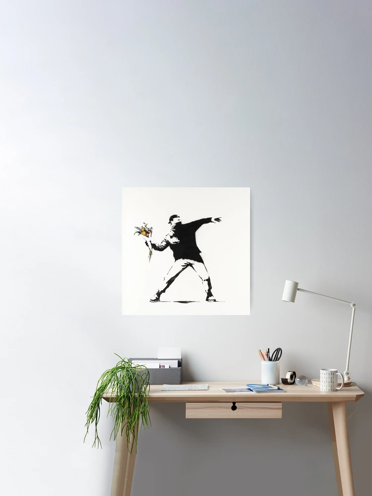 Banksy Decal Girl on a Swing, Wall Sticker Street Art, Banksy Wall
