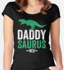 Daddy Saurus Rex - Father's Day - Dad Life Women's Fitted Scoop T-Shirt