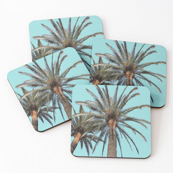 Item preview, Palmiers sur fond limpet shell designed and sold by AHELENE.