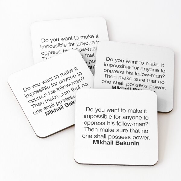Item preview, Mikhail Bakunin Communist Quote. Best Gift for a Mikhail Bakunin's Socialist Fan (Communism quotes). designed and sold by margaretgiles.