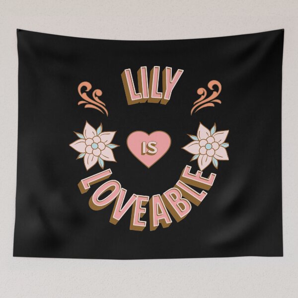 Item preview, Lily is Loveable - First Names - Birthday Gifts - Alliteration Fans designed and sold by epicthoughts.