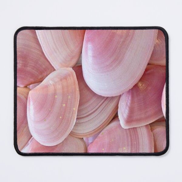 Item preview, lovely delicate pink sea wallpaper-pattern of small-shinig shells designed and sold by badretop.
