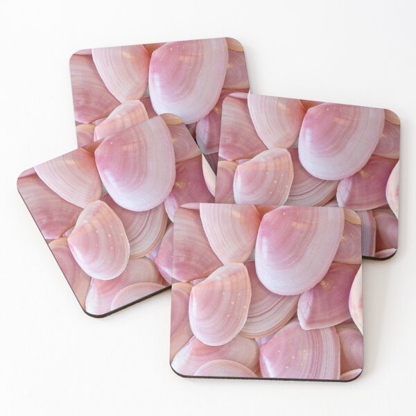 Item preview, lovely delicate pink sea wallpaper-pattern of small-shinig shells  designed and sold by badretop.