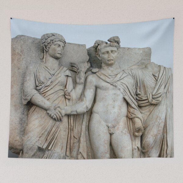 Item preview, Klaudios and Agrippina Sebastion Relief Classical Art designed and sold by taiche.