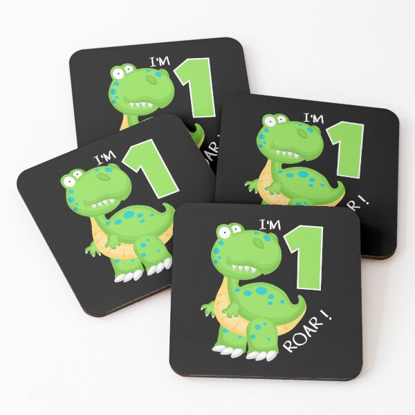 Item preview, Dinosaurs 1st Birthday Boy 1 Year Old Cute Dino Roar Im 1 designed and sold by PameGraha.