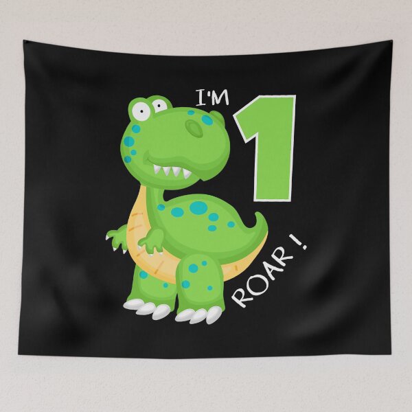 Item preview, Dinosaurs 1st Birthday Boy 1 Year Old Cute Dino Roar Im 1 designed and sold by PameGraha.