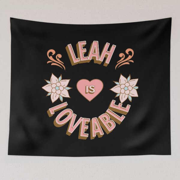 Item preview, Leah is Loveable - First Names - Birthday Gifts - Alliteration Fans designed and sold by epicthoughts.