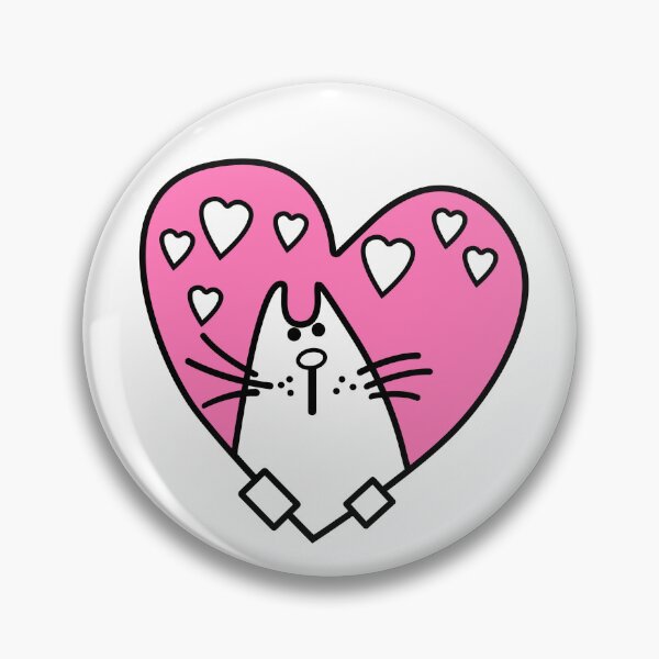 Item preview, Cat in pinky heart designed and sold by InstaCreatives.
