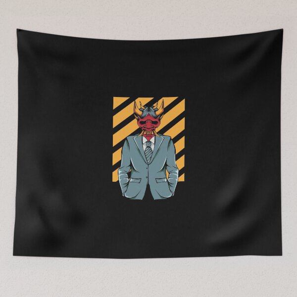 Item preview, Oni Mask Suit Business Man Lawyer Groom designed and sold by BakaOutfit.