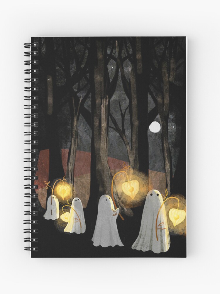 Thumbnail 1 of 3, Spiral Notebook, Ghost Parade designed and sold by katherineblower.