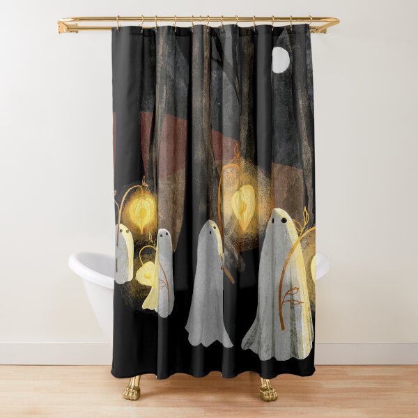 Ghost Parade Shower Curtain