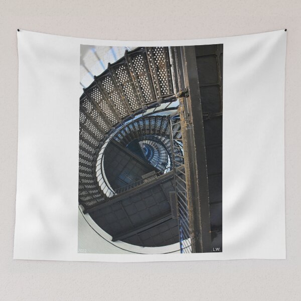 Item preview, The Spiral Stairs At Hunting Island Lighthouse Vertical designed and sold by LisaWootenPhoto.