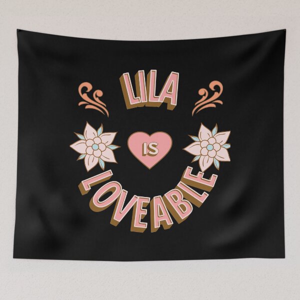 Item preview, Lila is Loveable - First Names - Birthday Gifts - Alliteration Fans designed and sold by epicthoughts.