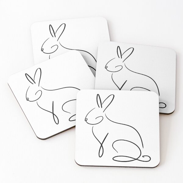 Item preview, Bunny Line Art - Minimalist designed and sold by Lineart-Arts.