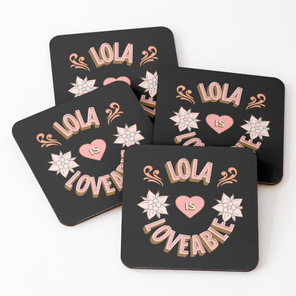 Item preview, Lola is Loveable - First Names - Birthday Gifts - Alliteration Fans designed and sold by epicthoughts.