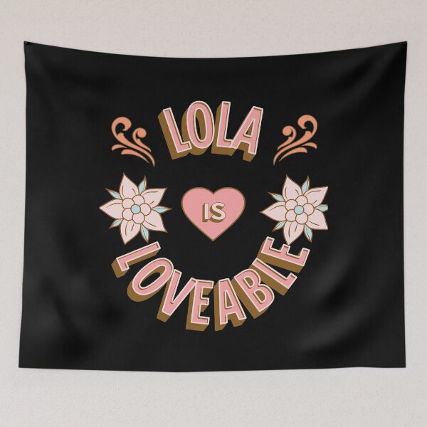 Item preview, Lola is Loveable - First Names - Birthday Gifts - Alliteration Fans designed and sold by epicthoughts.